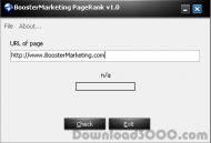 BoosterMarketing Page Rank screenshot